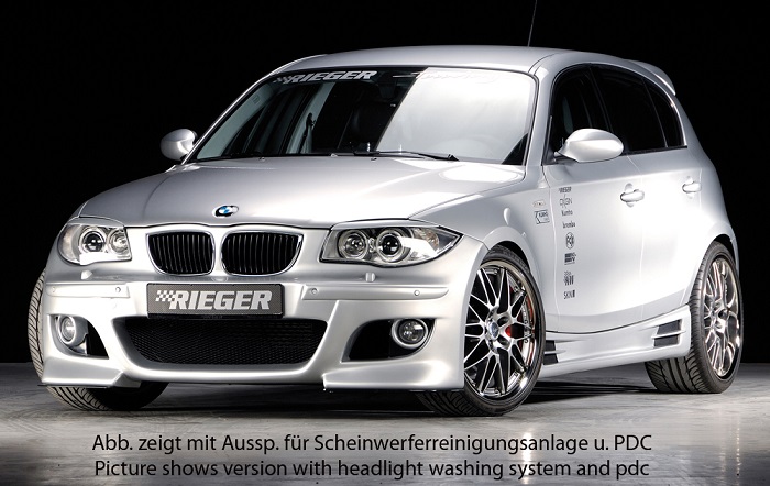 Spoilerzwaard voor Voorbumper passend voor BMW E87 Rieger