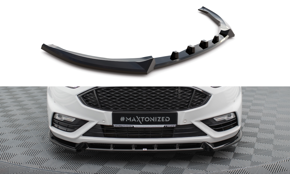 Voorspoiler Ford Mondeo Sport Facelift Maxton Glans Zwart