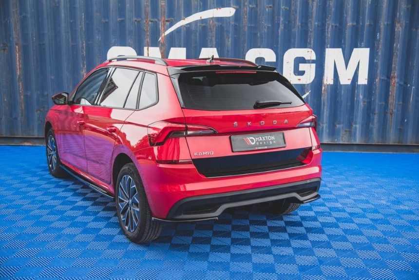 Diffuser passend voor Skoda Kamiq Maxton Design glans zwart