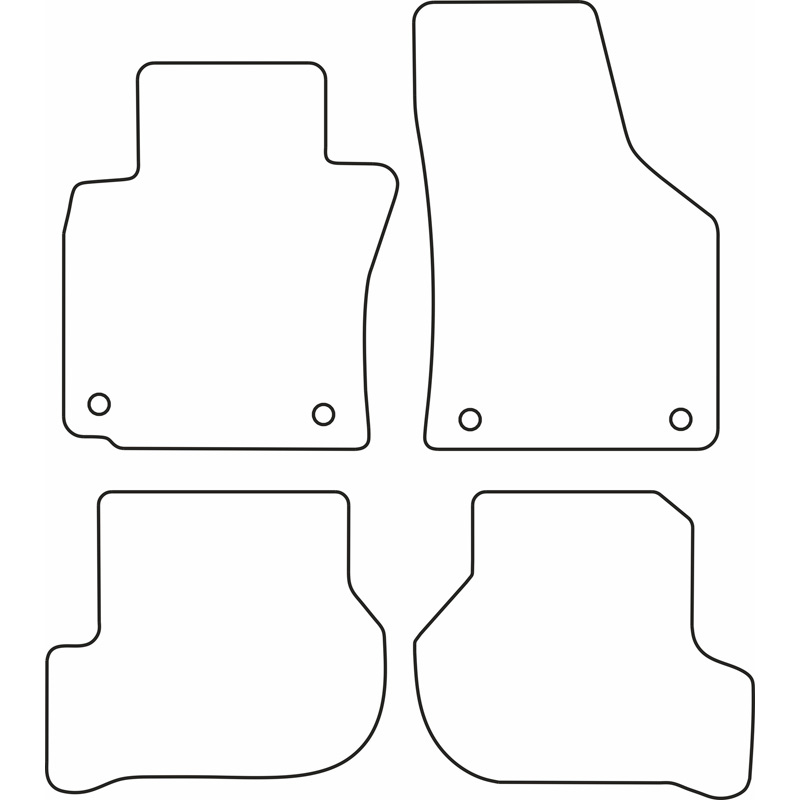 Automatten  Volkswagen Golf VI 2008-2012 & Cabrio 2012-