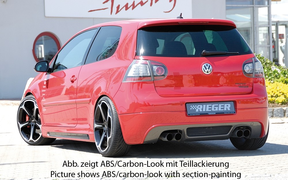 Diffuser passend voor VW Golf V GT/GTI Rieger Carbon Look