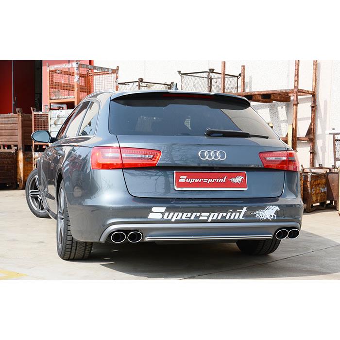 AUDI A6 C7 4G (Sedan + Avant) QUATTRO 3.0 TFSI V6 (300 Hp) 2011 -> 2012 ("Cat.- Back" system) Rear e