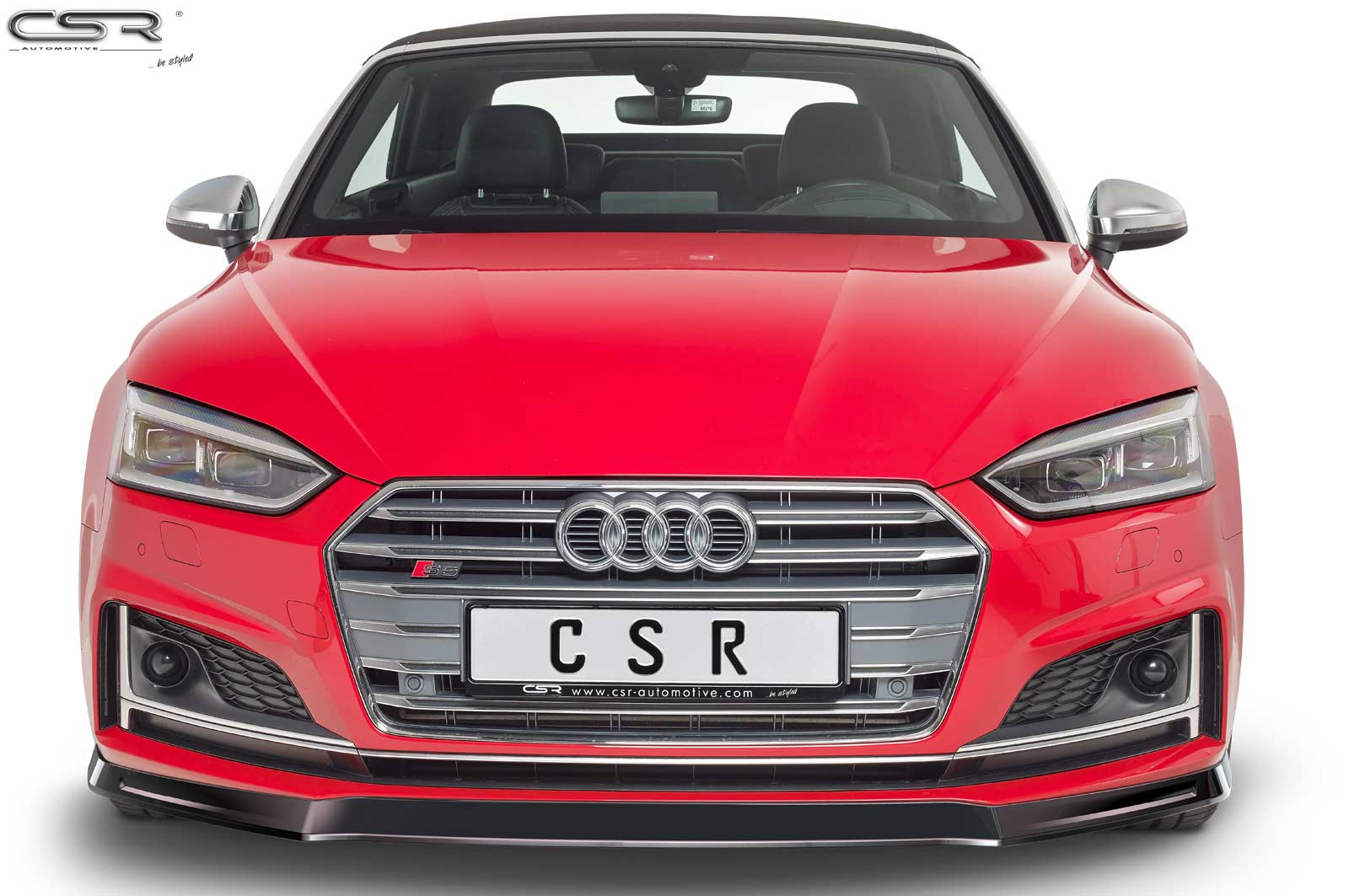 Voorspoiler passend voor Audi A5 F5 S-Line / S5 F5 Glans Zwart – 06/2016–2019