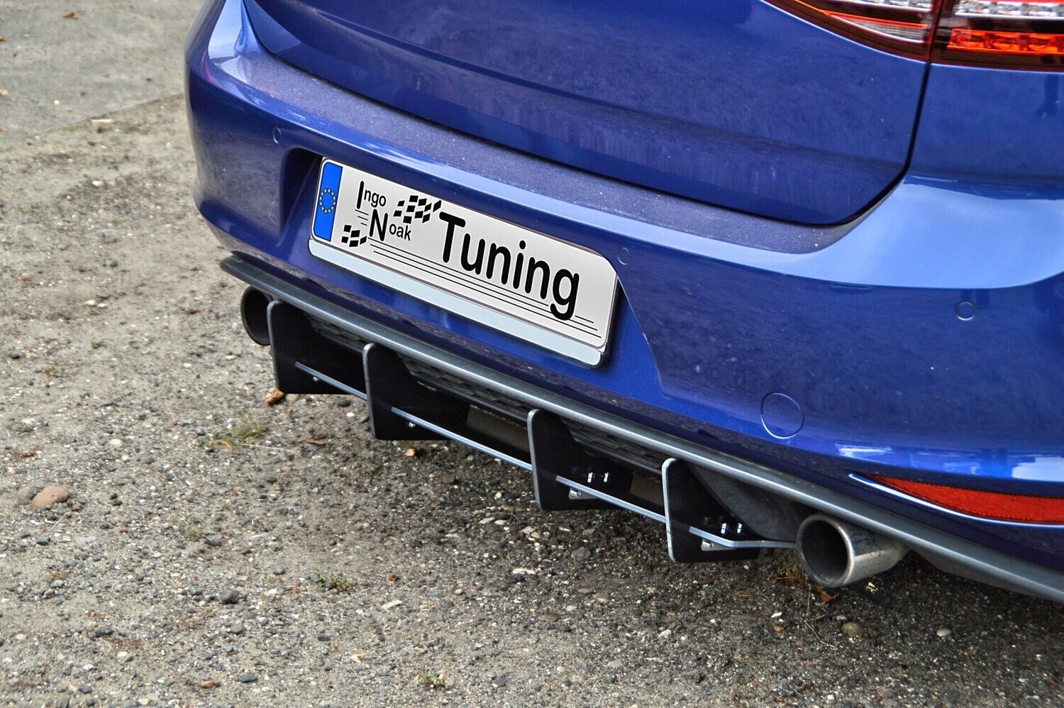 Diffuser passend voor Volkswagen Golf 7 GTI GTD 13-17 IN Tuning