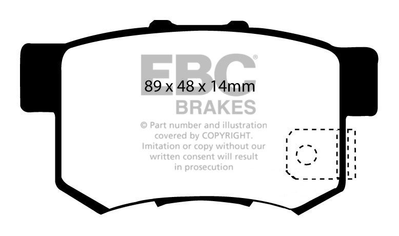 EBC Brakes HONDA Accord 2.0 (CB3) 89-94 Remblokken achterzijde g