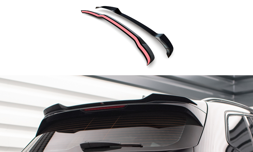Spoiler passend voor BMW X3 G01 2017 - 2021 Maxton Glans Zwart