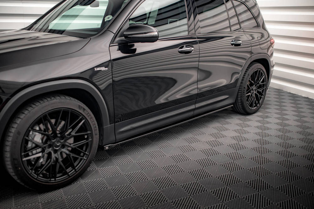 Zijskirts passend voor Mercedes GLB AMG Pakket & GLB 35 AMG Maxton Glans Zwart