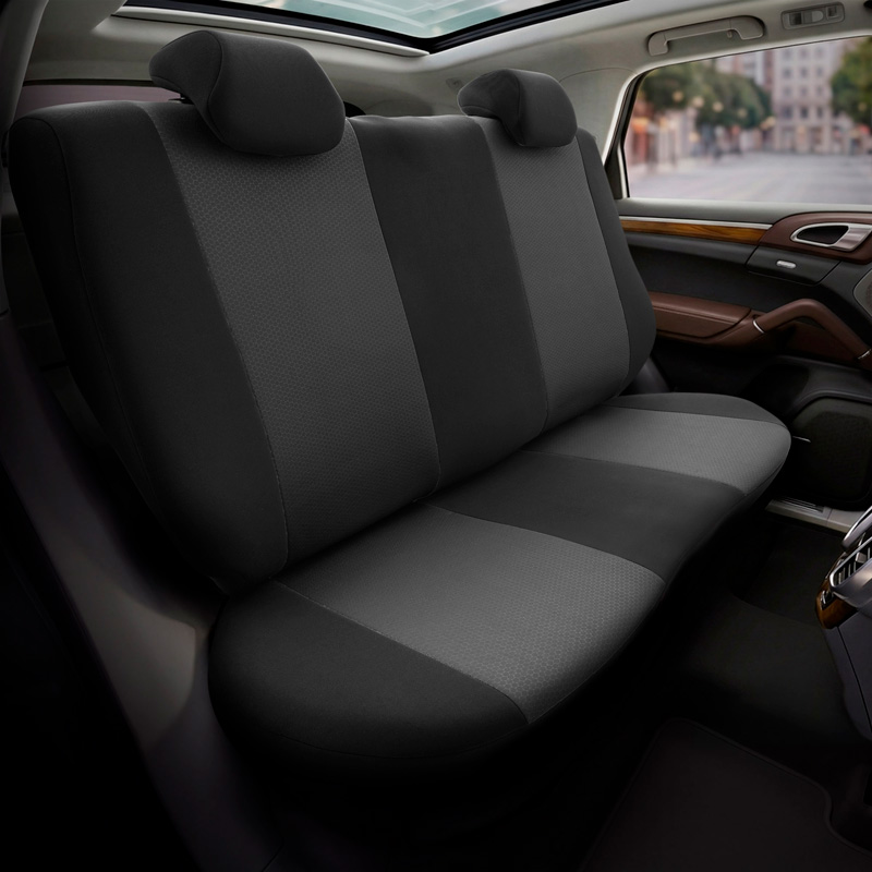 otoM Universele Stoffen Stoelhoezenset 'SelectedFit Flex' Zwart - 10-delig - geschikt voor Side-Airbags