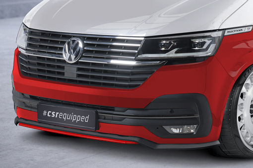 Voorspoiler passend voor VW T6.1 Bus CSR Mat Zwart