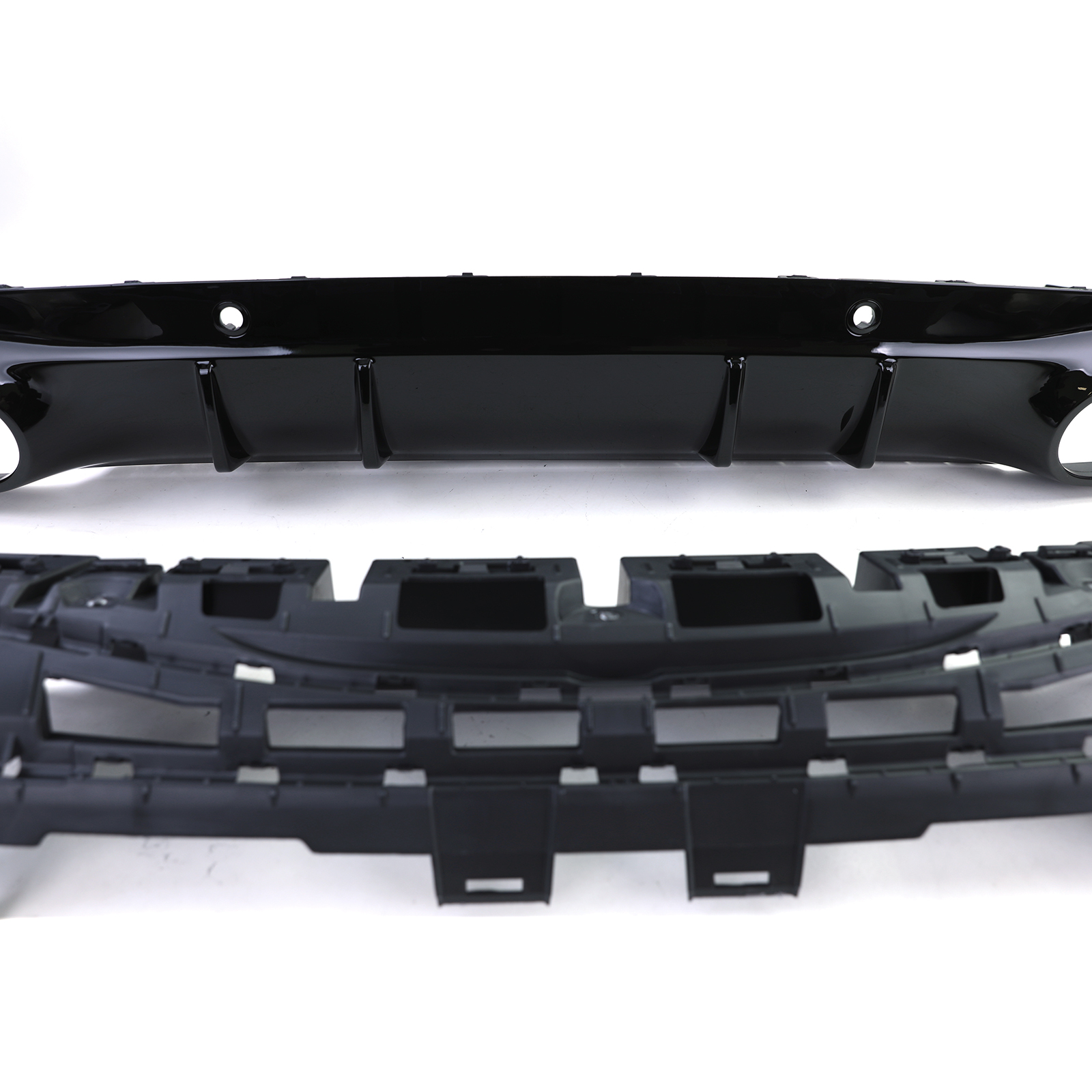 Diffuser passend voor Mercedes CLS C257 17- AMG Look Zwart