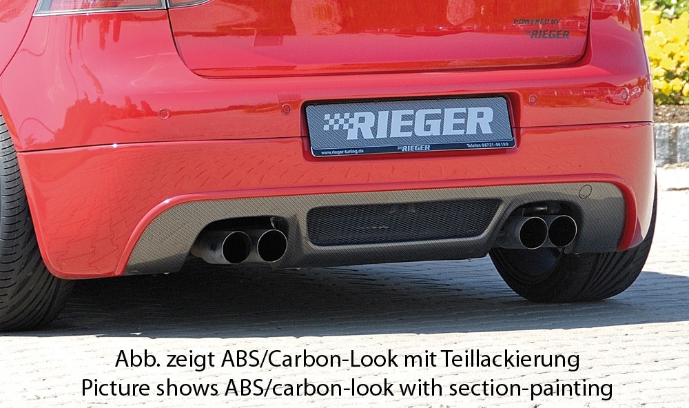 Diffuser passend voor VW Golf V GT/GTI Rieger Carbon Look